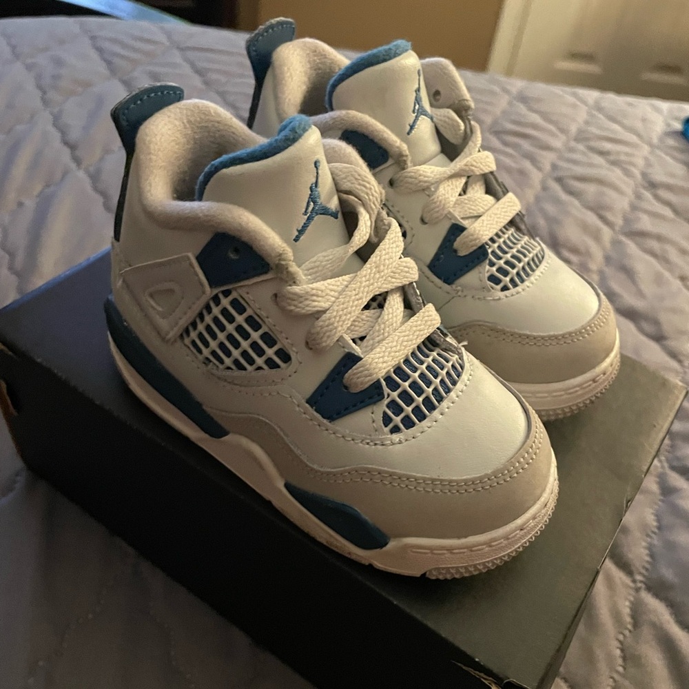 Toddler Jordan 4s Military Blue